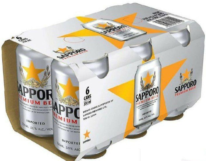 Sapporo Premium Japanese Beer Cans *6X330ml*