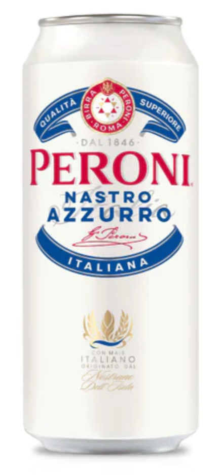 Peroni Azzurro Beer King Cans - 24X500ml