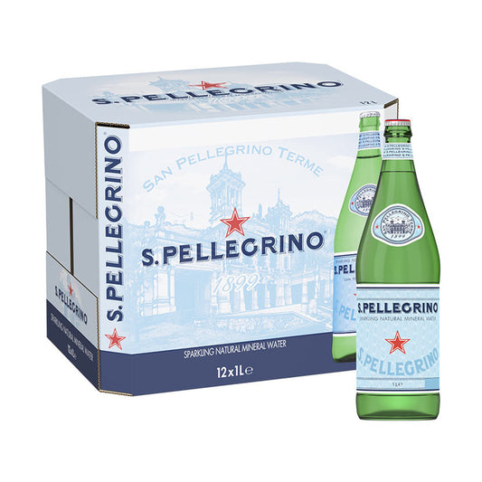 San Pellegrino Sparkling Natural Mineral Water (Glass) - *12X1000ml*