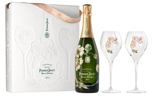 Perrier Jouet Belle Epoque Brut Champagne 2014 - 2 Glass Gift Pack