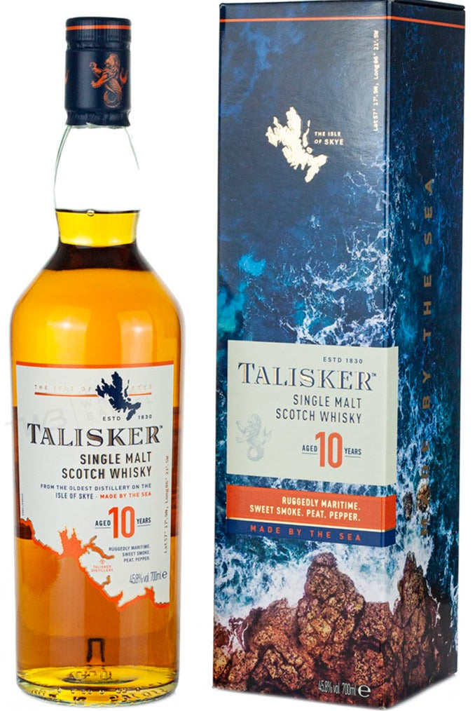 Talisker 10YO Single Malt Scotch Whisky 700ml